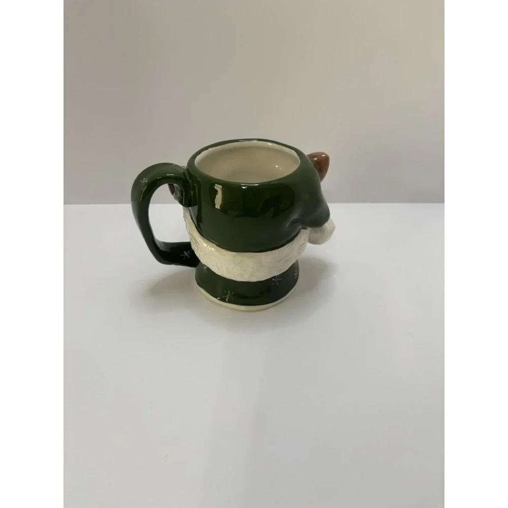 Blue Sky Clayworks Goldminc Reindeer Large Mug‎ Cup 2023 Holiday